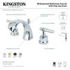 Kingston Brass KS4981ML 8" Widespread Bathroom Faucet, Polished Chrome KS4981ML